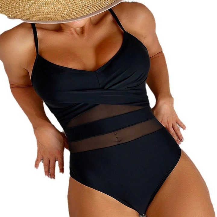 Damen Eleganter Badeanzug mit innovativem Mesh-Design Drune