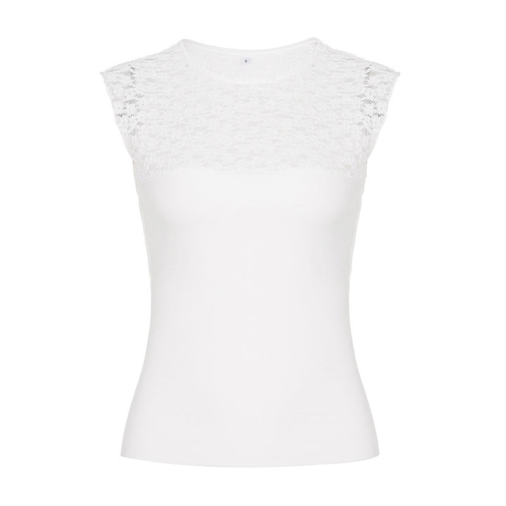 Damen Spitzen-Cami-Top mit stilvollem Design und feinen Akzenten Drune