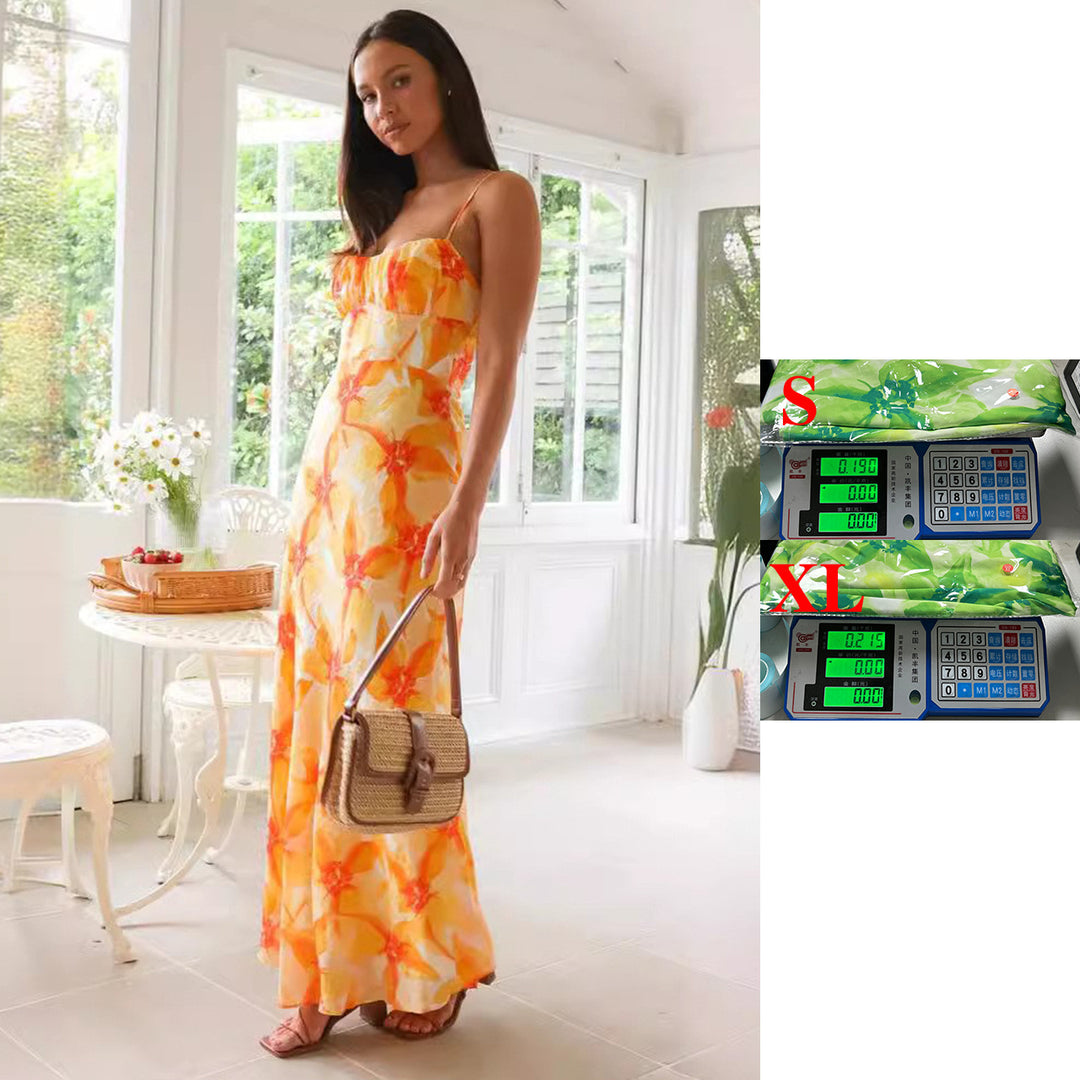 Damen Maxikleid mit elegantem Raffdesign und unterstützenden Spaghettiträgern Drune