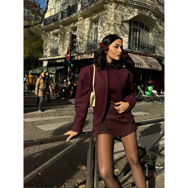 Damen Elegante und lässige Übergangsjacke mit hoher Passform Drune