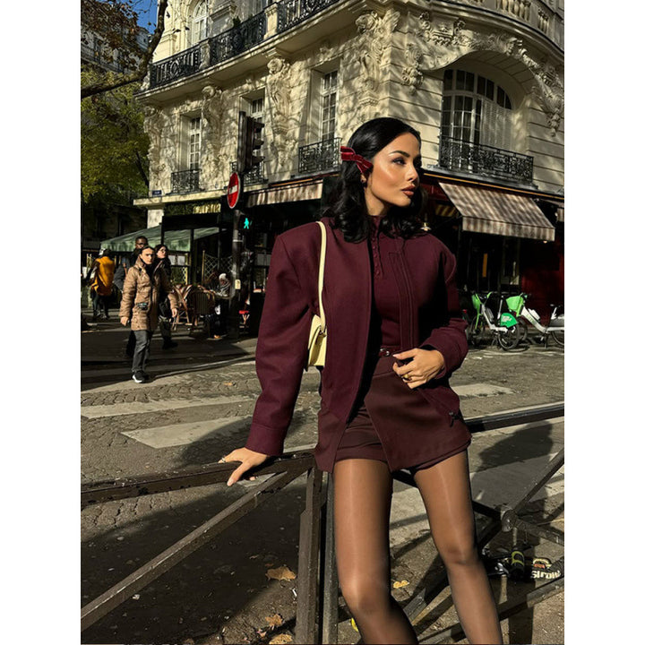 Damen Elegante und lässige Übergangsjacke mit hoher Passform Drune