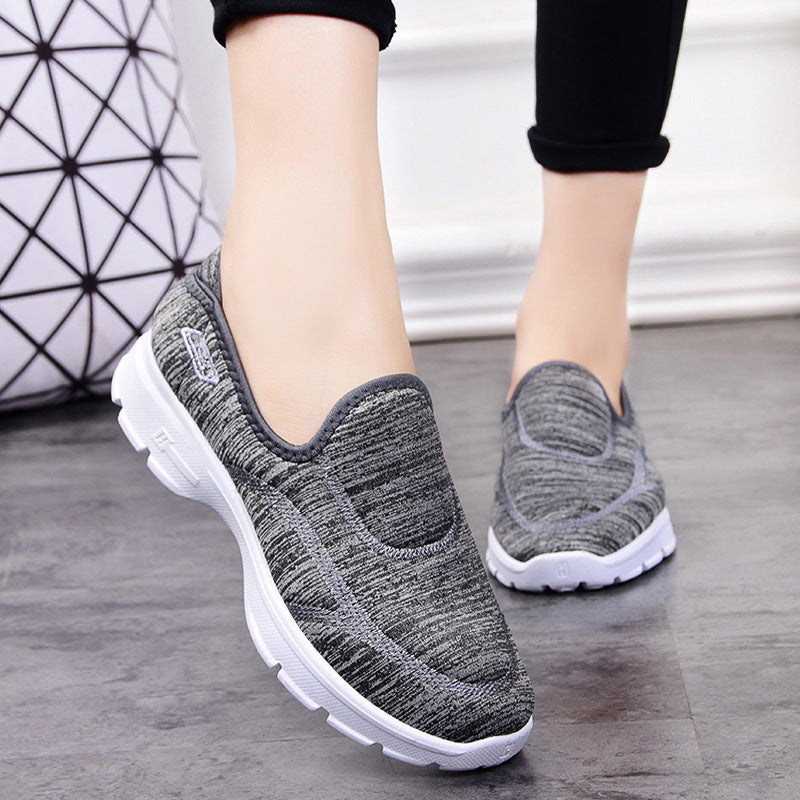 Damen nan elastische Schlupf-Sneaker mit orthopädischer Mittelfußstütze und rutschfester EVA-Sohle Drune
