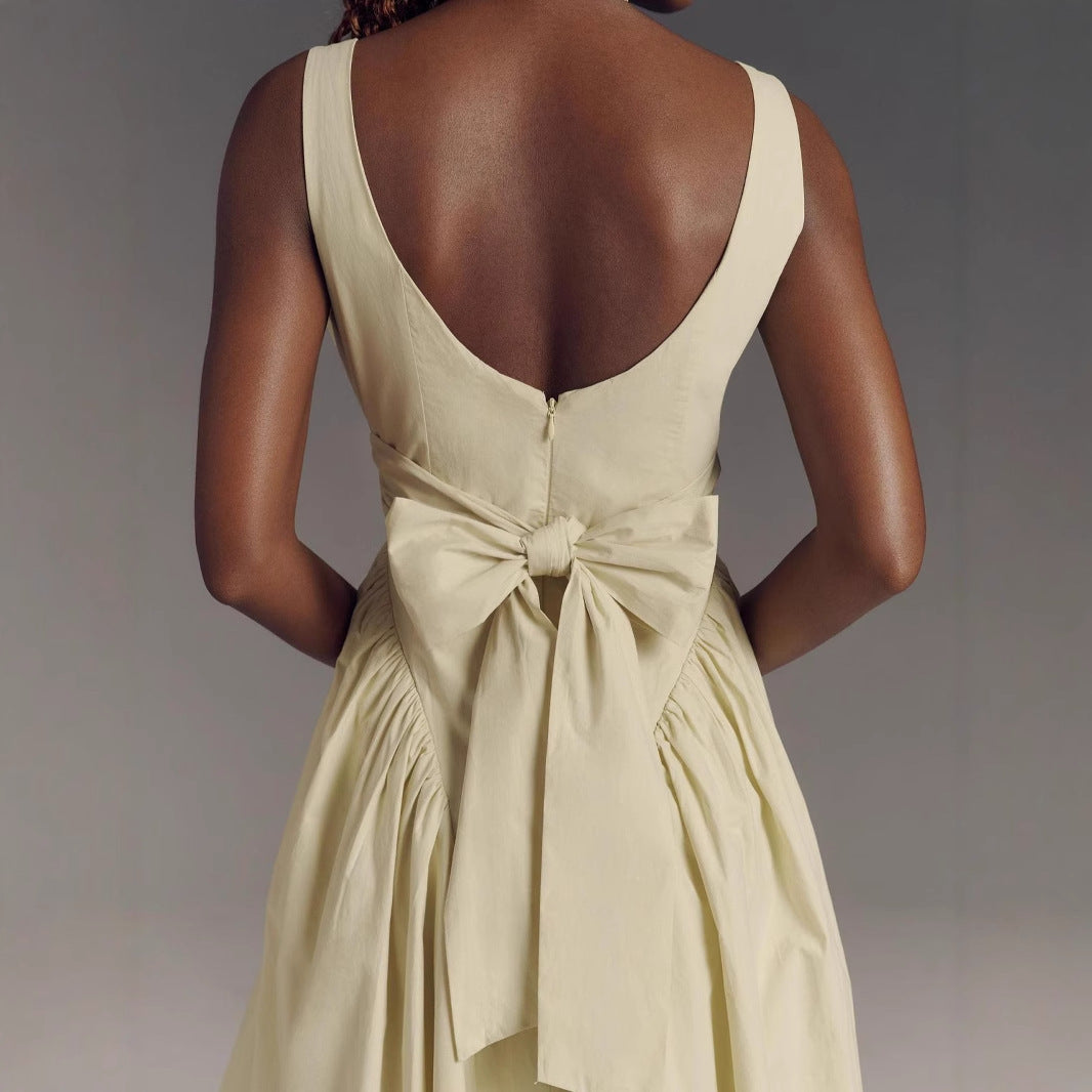 Damen Midi-Kleid mit weitem Rock Drune