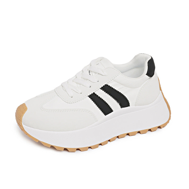 Damen nan Plateau-Chunky-Sneaker mit verstärkter Zehenkappe, profilierter Gummilaufsohle und stoßdämpfender EVA-Zwischensohle Drune