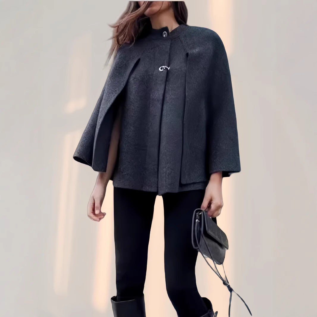 Damen elegante Kapuzenumhang Drune