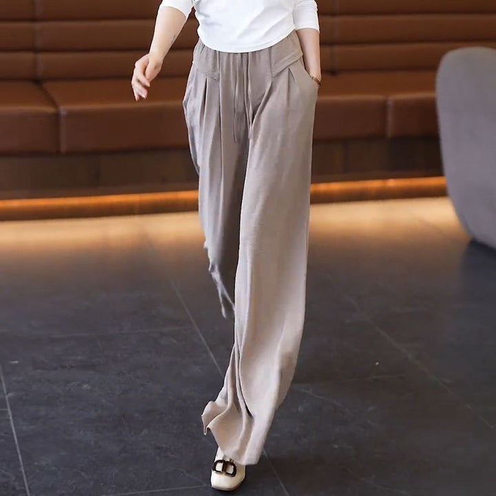 Damen Elegante und fließende Weitbein-Hose Drune