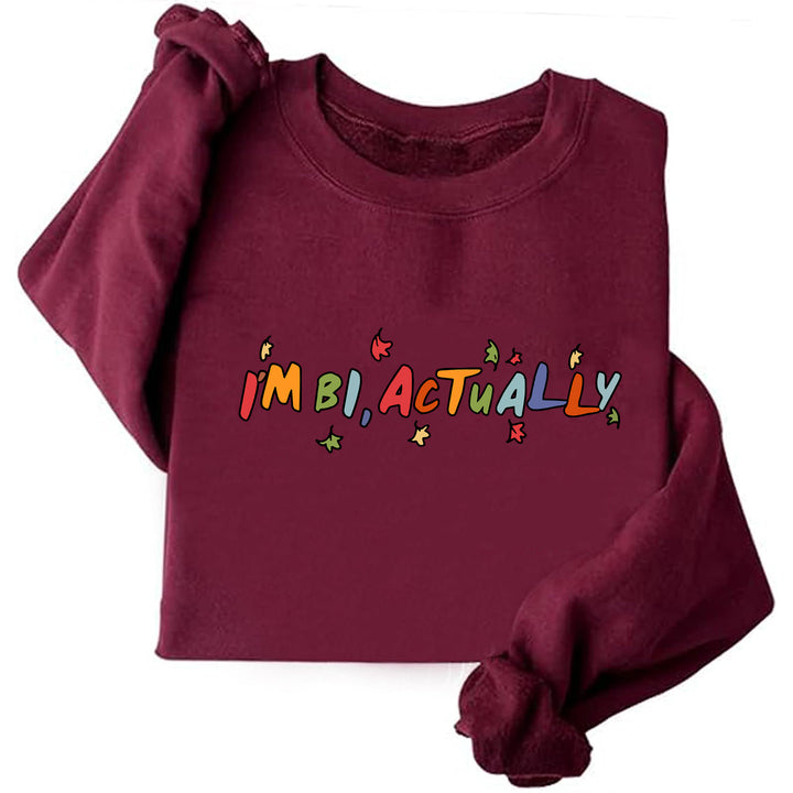 Damen Sweater mit kreativem Druck und lässigem Schnitt Drune