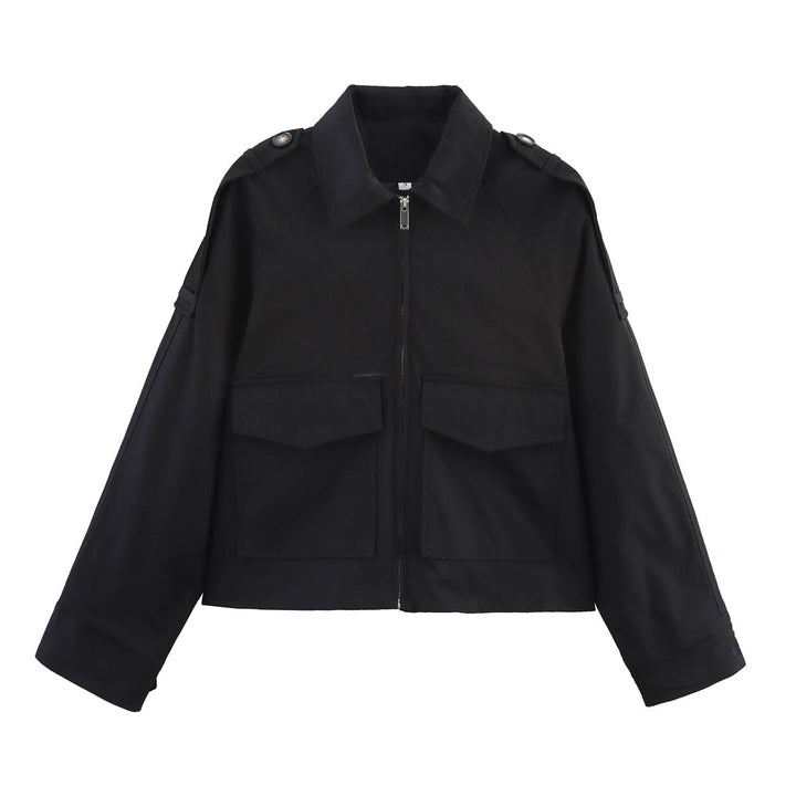 Damen modische Utility-Jacke mit praktischen Taschen Drune