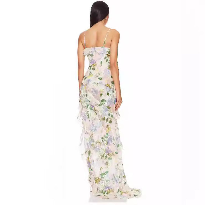 Damen Sommerliches Maxikleid mit floralen Prints Drune