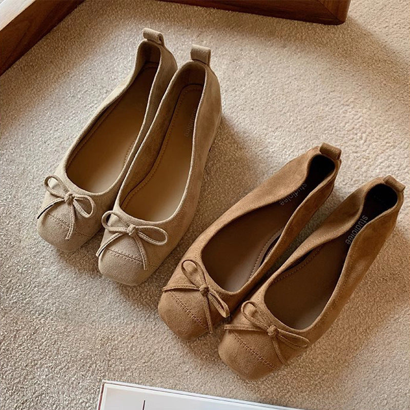Damen Ballerinas mit dekorativem Schleifen-Detail Drune