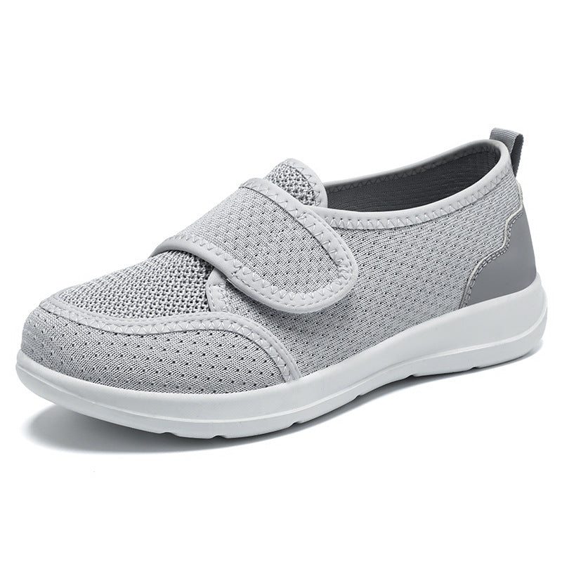 Damen Bequeme Slip-On Sportschuhe mit elastischem Klettverschluss und atmungsaktivem Mesh-Obermaterial Drune
