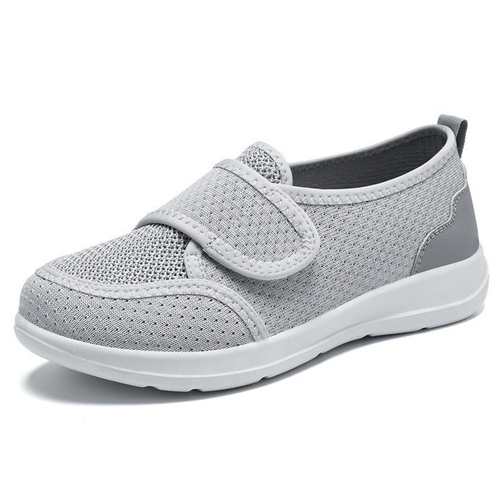 Damen Bequeme Slip-On Sportschuhe mit elastischem Klettverschluss und atmungsaktivem Mesh-Obermaterial Drune