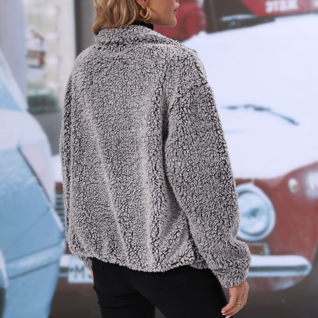 Drune | Zip-Up Sherpa-Jacke - Ultra-weiches Fleece - Legere Oberbekleidung - Herbst- & Winterwärme