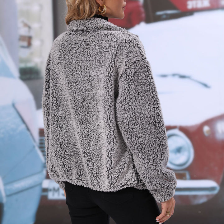 Drune | Zip-Up Sherpa-Jacke - Ultra-weiches Fleece - Legere Oberbekleidung - Herbst- & Winterwärme