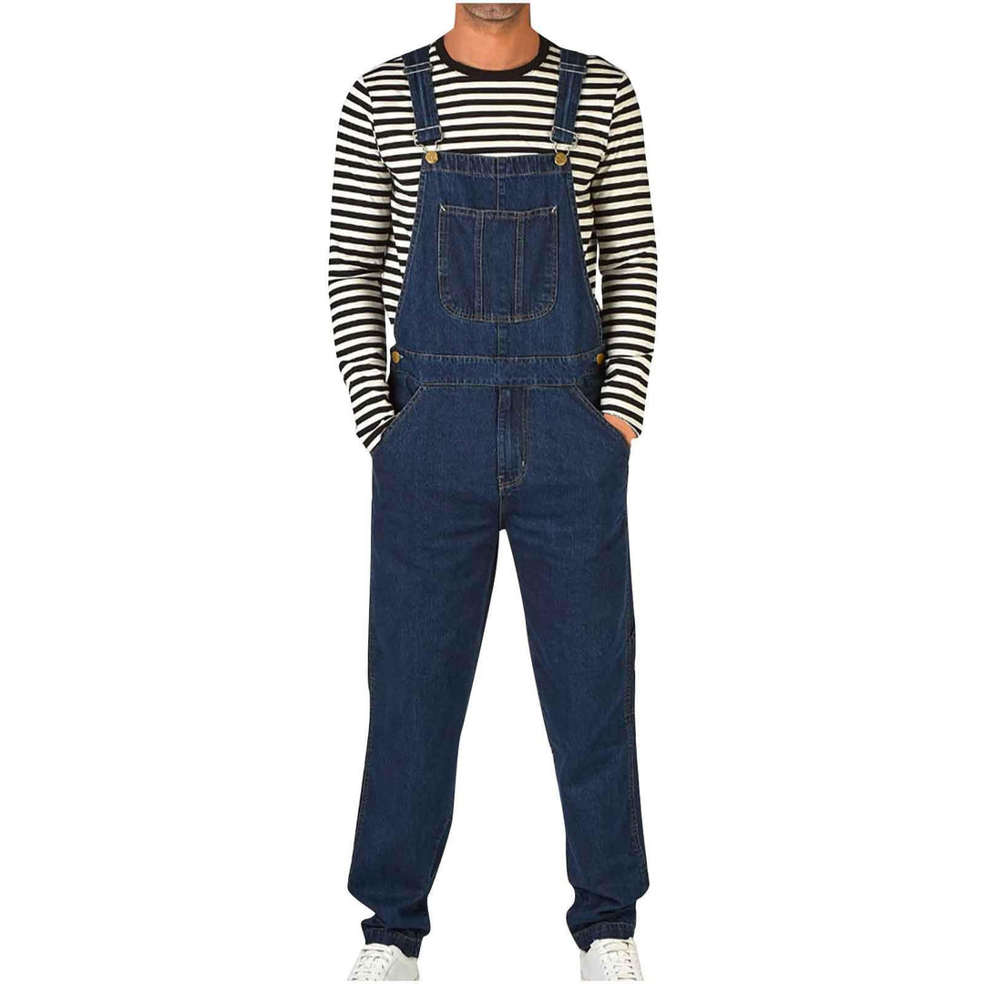 Herren Denim-Latzhose mit praktischen Taschen und modernem Schnitt Drune