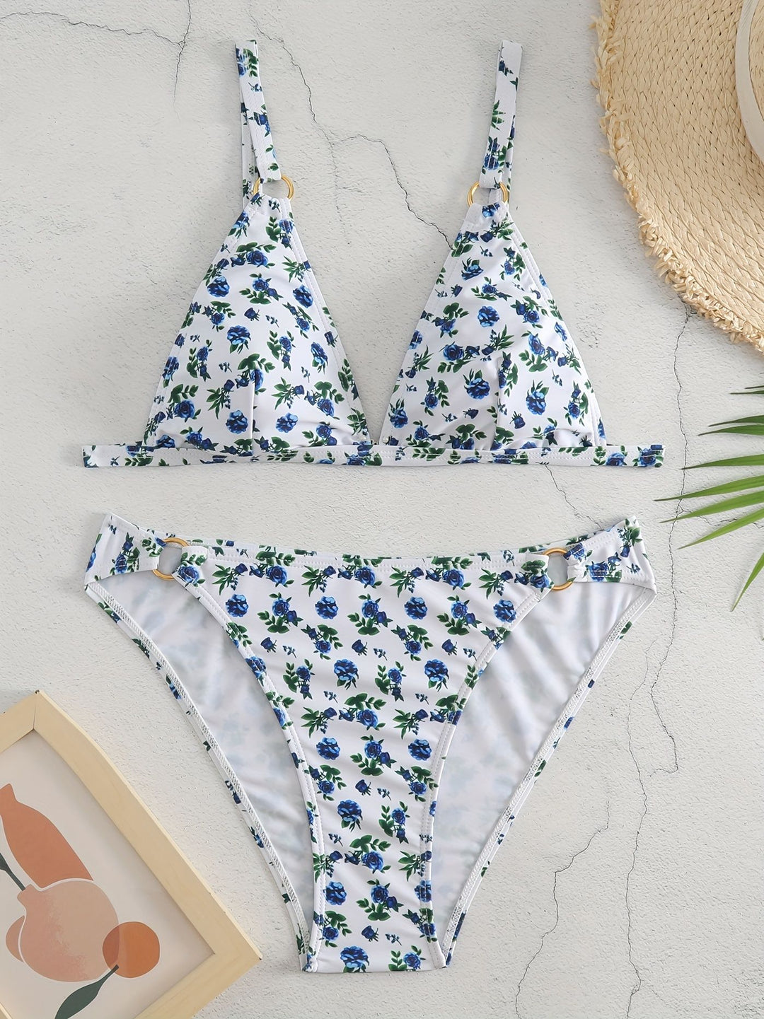 Damen Triangel-Bikini mit luxuriösen Details Drune