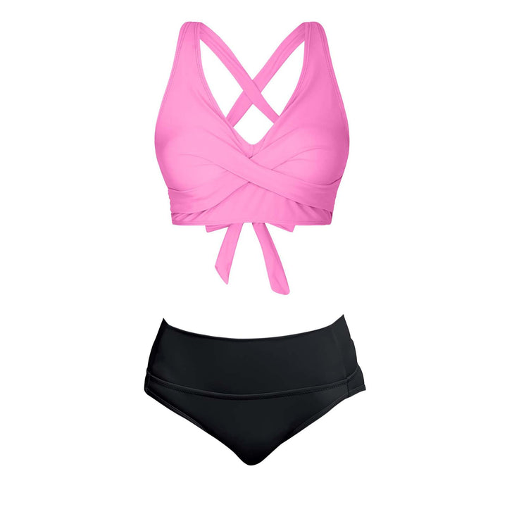 Damen Zweiteiliger Badeanzug mit floralem Design Drune