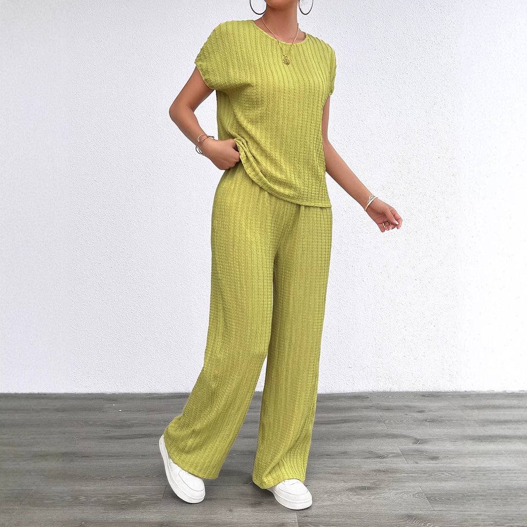 Damen Elegantes Lounge-Set mit feinen Streifen und entspannter Passform Drune