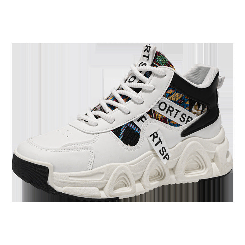 Damen Sportliche Sneakers mit bunten Designs und gepolsterter Sohle Drune