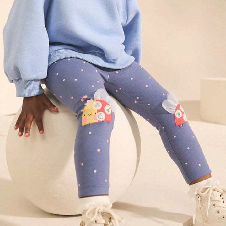 Mädchen Leggings mit fröhlichem Schneckenmotiv Drune