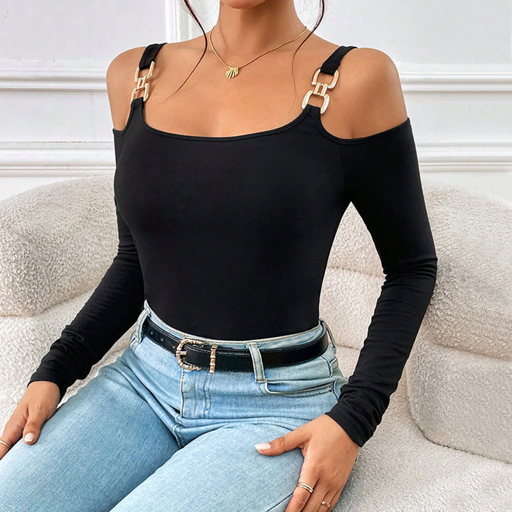 Damen Body mit tragbarem Off-Shoulder-Design Drune