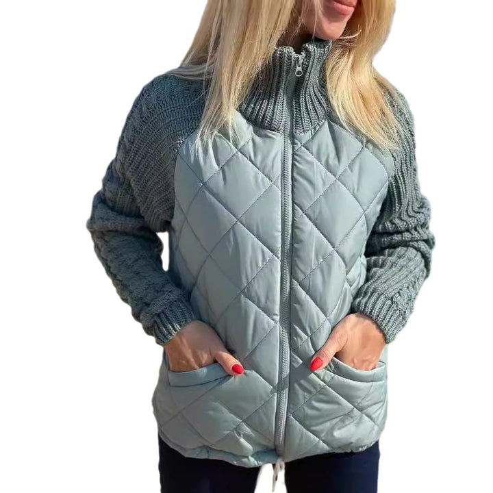 Damen Steppmantel mit wärmeisolierender Strickoberfläche Drune