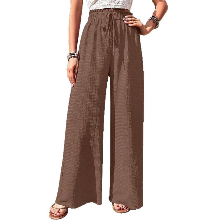 Damen Weite Sommerhose mit elastischem Bund und seitlichen Taschen Drune