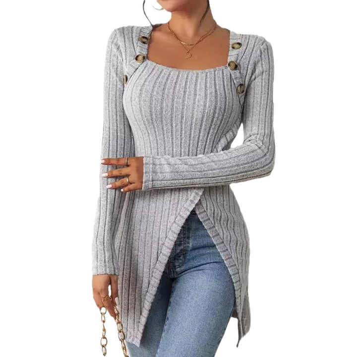 Damen Langarmshirt mit ausgefallenem Schnitt Drune
