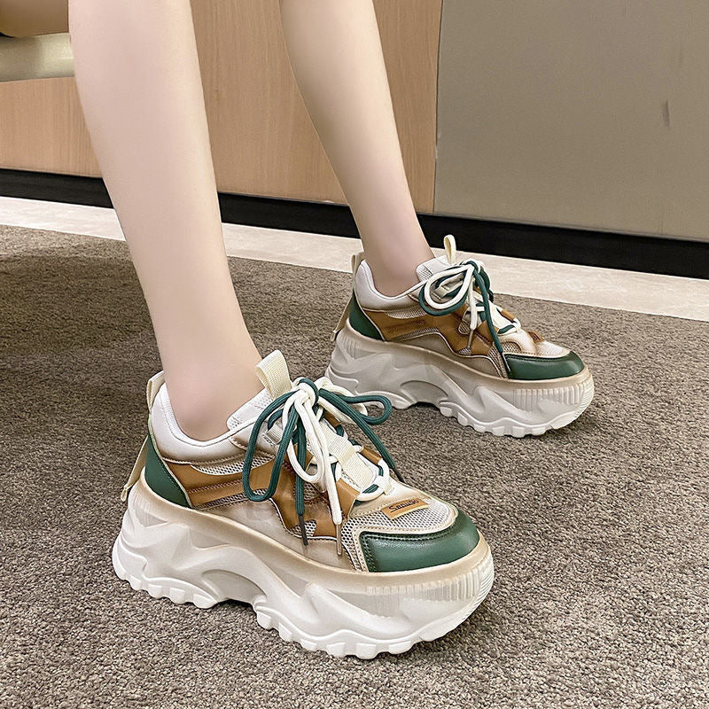 Damen Trendige Sneakers mit komfortabler Plateausohle Drune