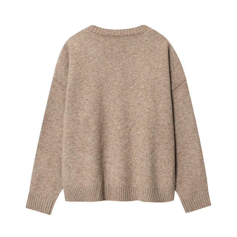Damen V-Ausschnitt Pullover Drune