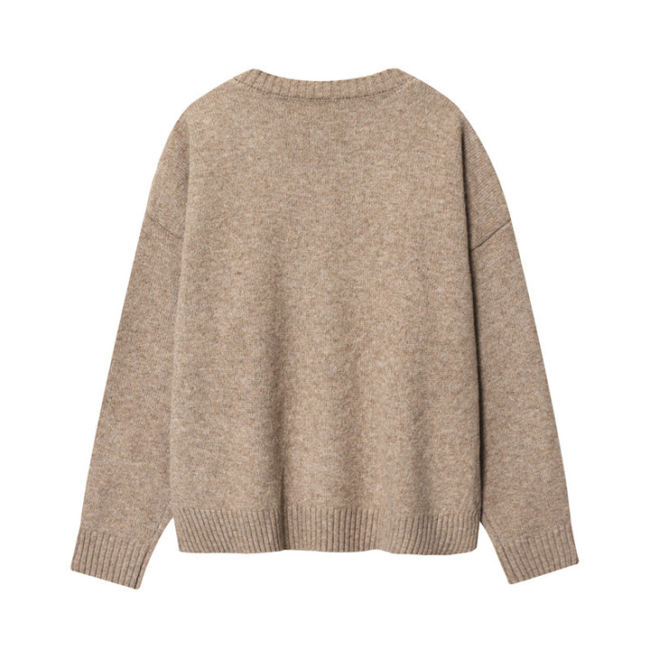 Damen V-Ausschnitt Pullover Drune
