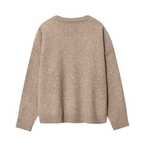 Damen V-Ausschnitt Pullover Drune
