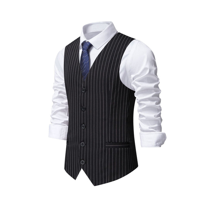 Herren elegante Weste mit feinen Knopfdetails Drune