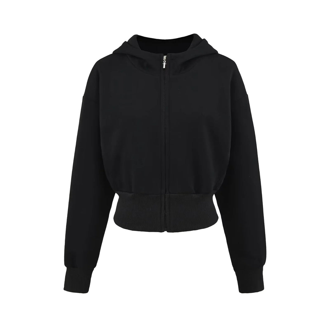 Damen Sportliche Kapuzenjacke mit lässigem Schnitt und praktischen Reißverschlusstaschen Drune