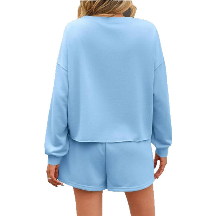 Damen Sweatkleid mit Grübchen und Perlen-Applikationen Drune