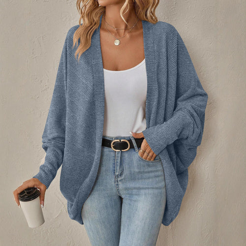 Damen Oversized Strickjacke mit lässigen Ärmeln Drune