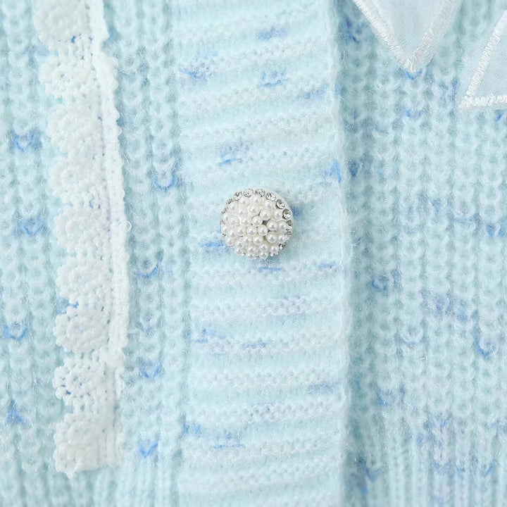 Damen Kuschelige Strickjacke mit zarten Schleifendetails Drune