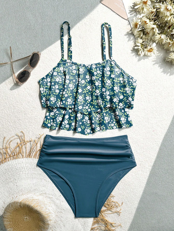 Damen Bikini-Set mit voluminösem Rüschendesign Drune
