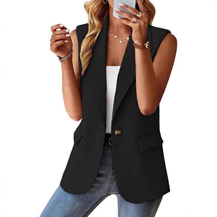 Damen Stylischer Blazer-Weste Drune
