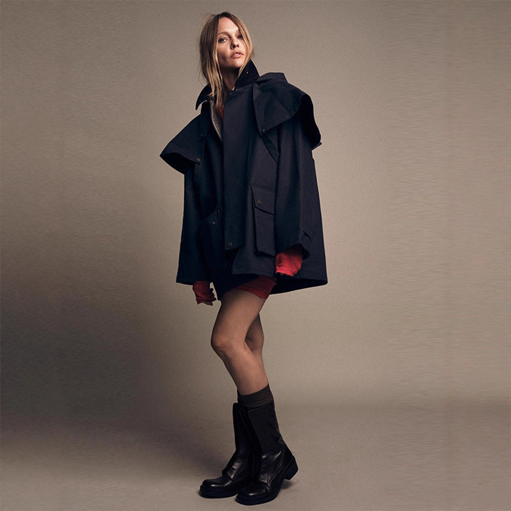 Damen wasserabweisende Outdoor-Jacke mit innovativem Kapuzen-Design Drune
