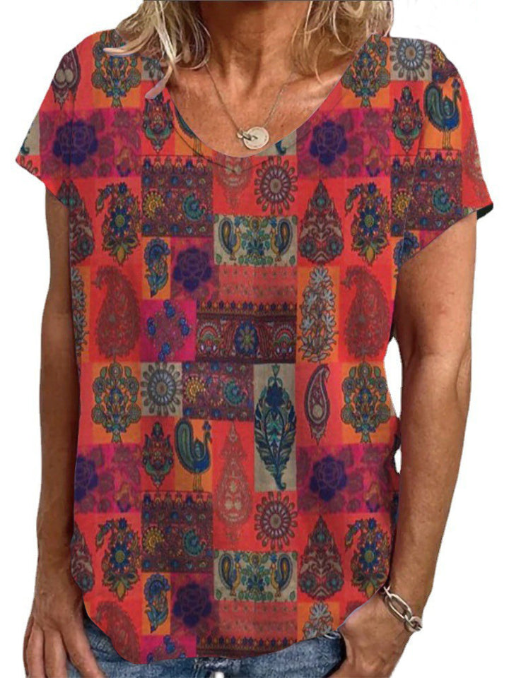 Damen T-Shirt mit einzigartigem Mandala-Design Drune