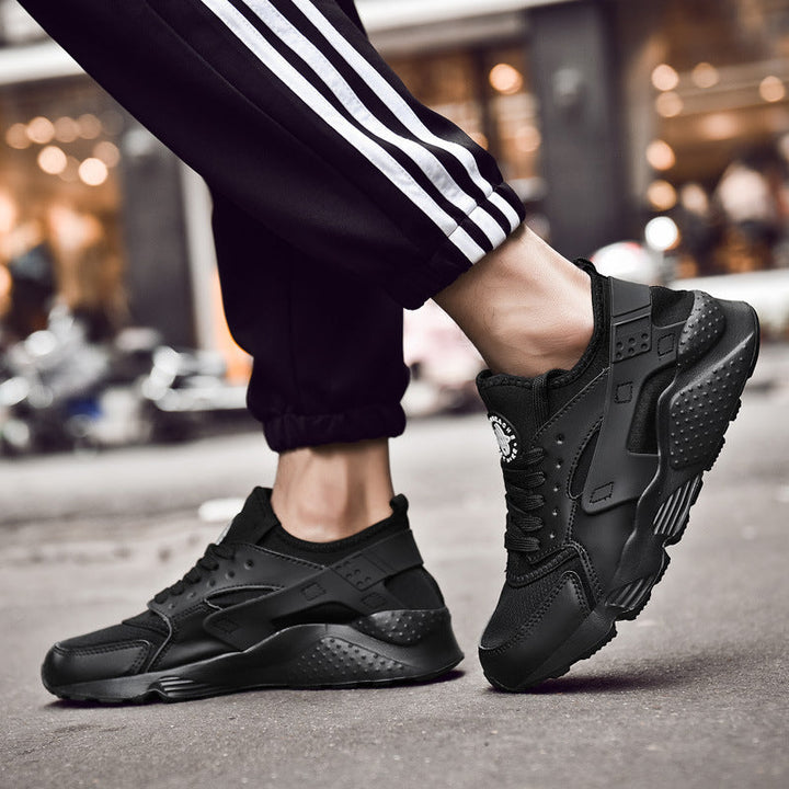 Damen sportliche Sneaker mit atmungsaktiver Oberflächenstruktur und rutschfester Sohle Drune