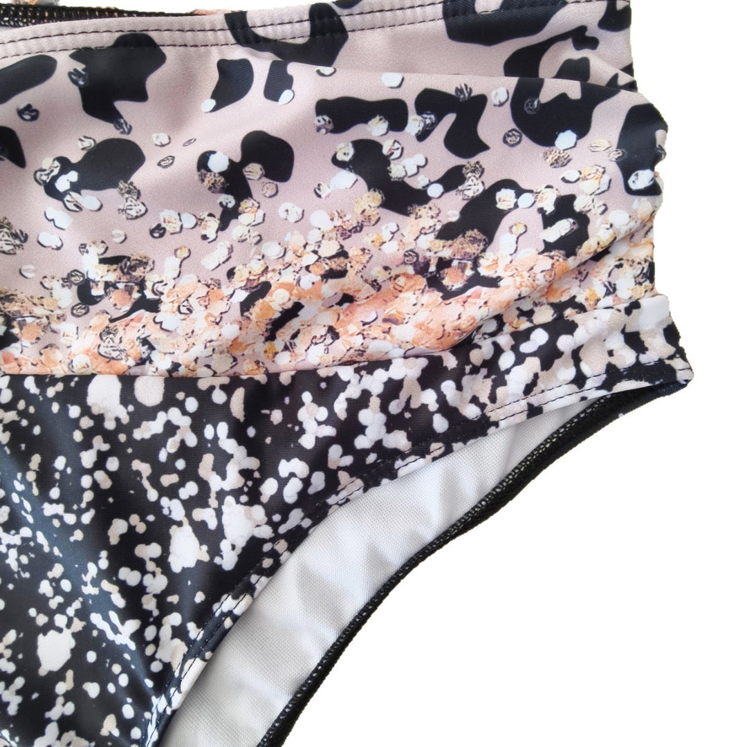 Damen Bikini-Set mit trendigem Animal-Print und modischem Schleifen-Detail Drune