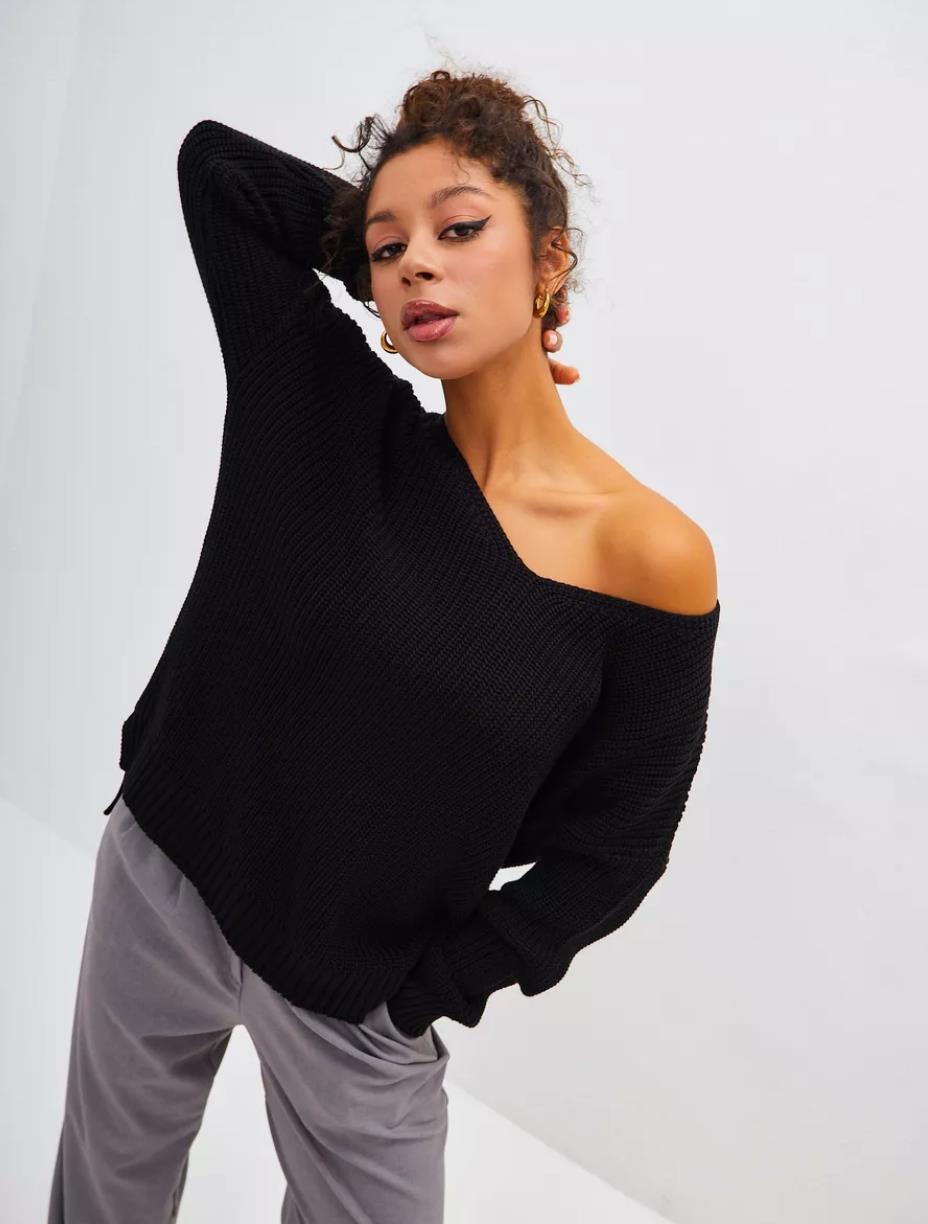 Damen oversized Strickpullover Drune