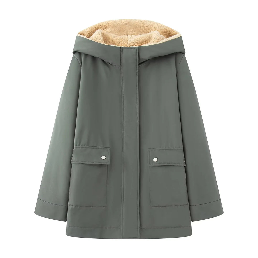 Damen Übergangsjacke mit kuscheligem Innenfutter und praktischen Taschen Drune