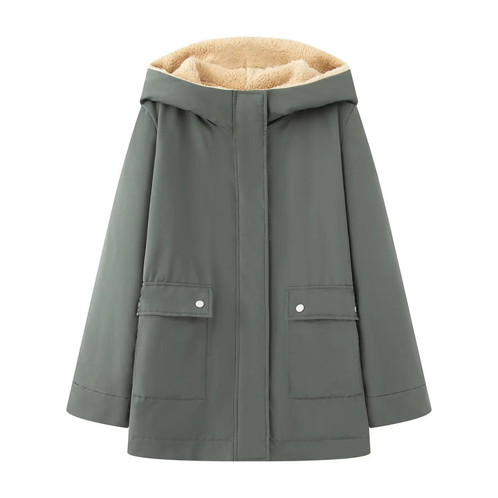 Damen Übergangsjacke mit kuscheligem Innenfutter und praktischen Taschen Drune