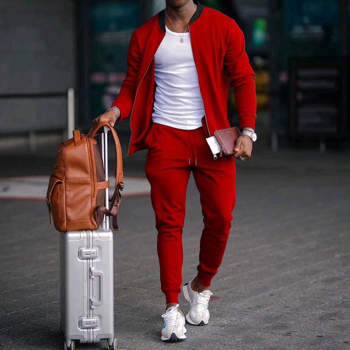 Herren stylische Sweatjacke und Jogginghose Drune