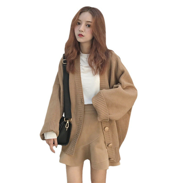 Damen Oversized Strickcardigan Drune