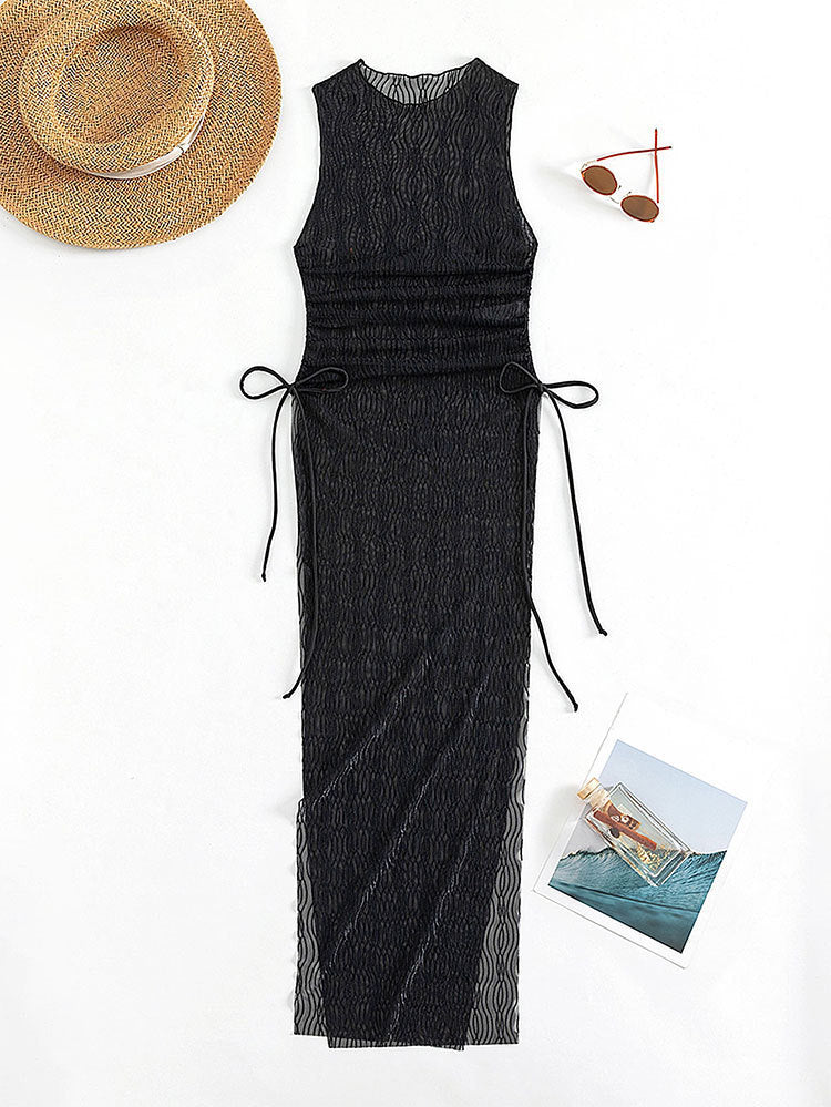Damen Maxikleid mit raffiniertem Wickeldetail Drune