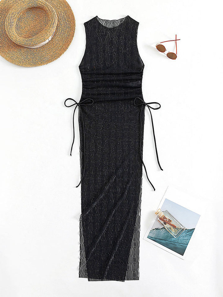 Damen Maxikleid mit raffiniertem Wickeldetail Drune